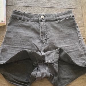 Black tight high waisted Jean shorts